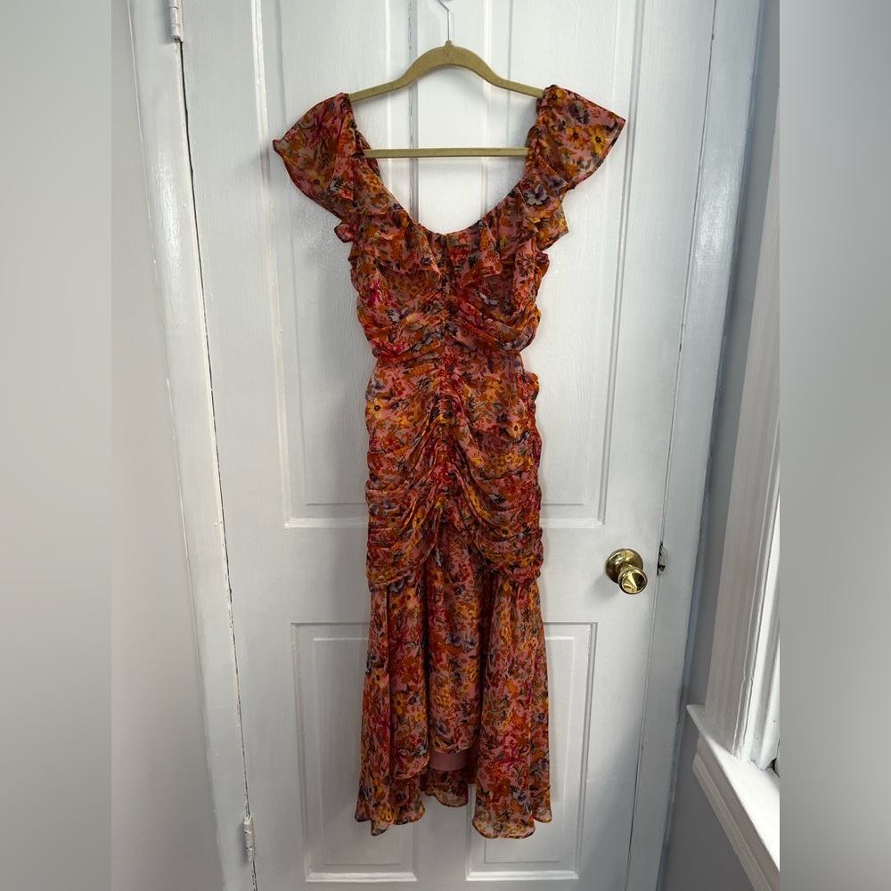 ASTR floral midi dress
